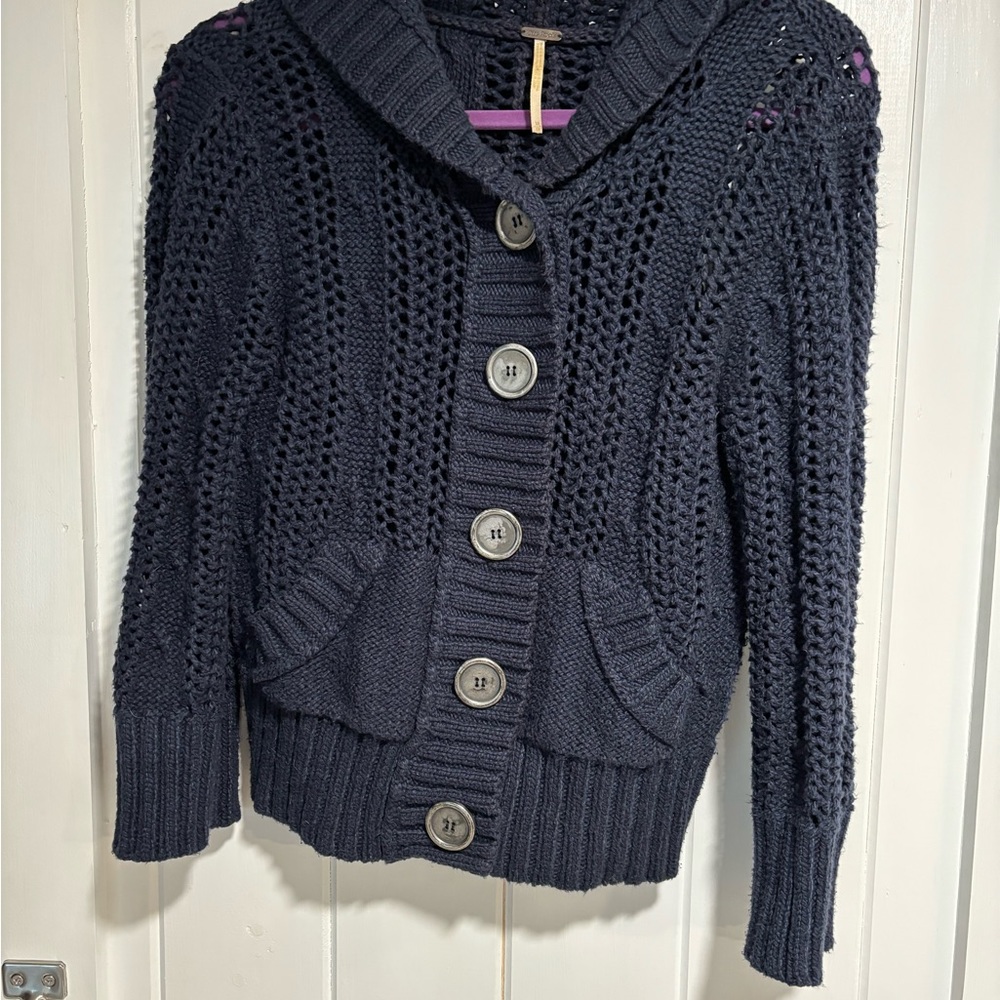 Free People hooded sweater —M